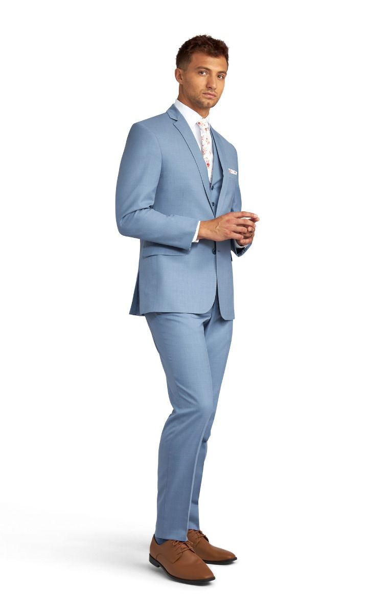 dress shirt blue suit