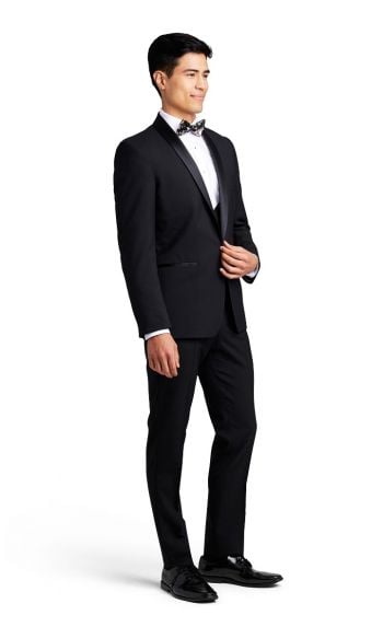 Ex Hire Black Evening Tuxedo Suit  £ to clear sizes 36 to 54 A1 cond Scottish 