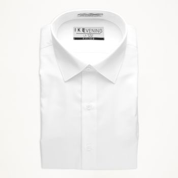 SIZE 16 MENS EXHIRE WHITE DRESS SHIRT WING COLLAR St James 35% cotton 