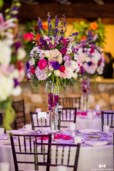Purple And White Wedding Decorations